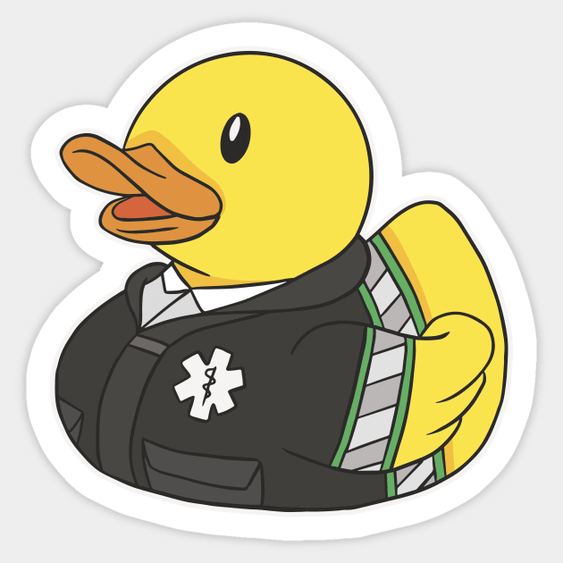 Cute Paramedic Rubber Ducky Cartoon Sticker by SLAG_Creative